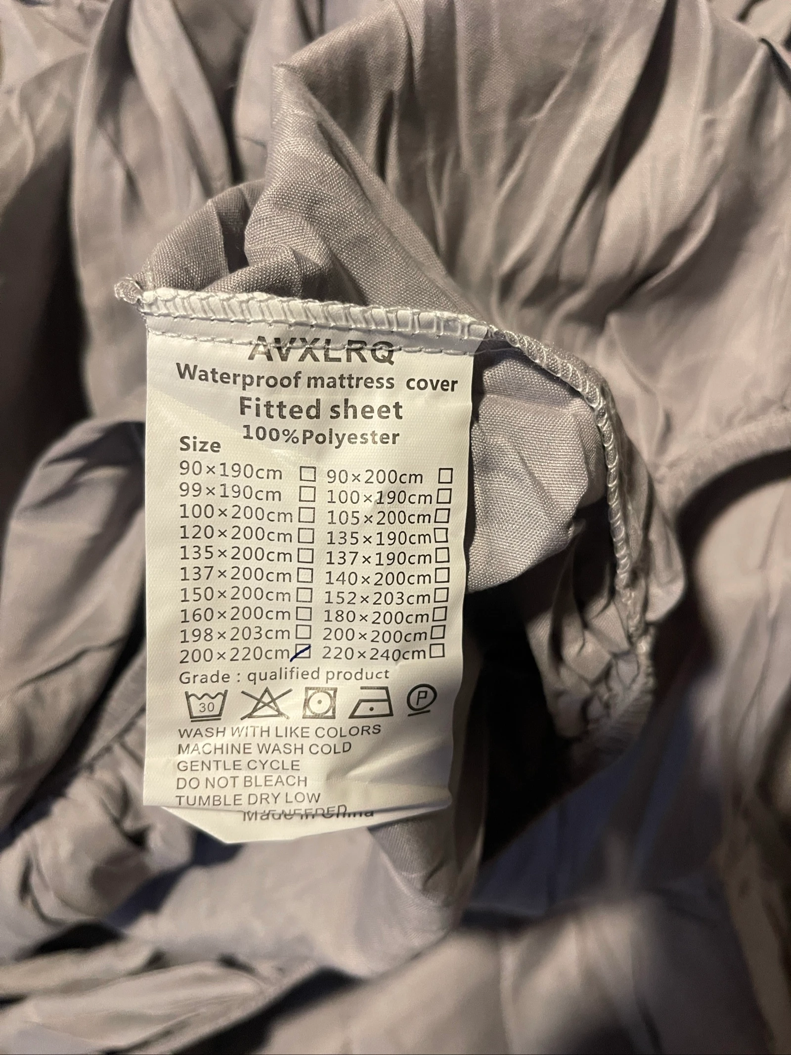Waterproof Fitted Sheet • 2x2.20m • New – photo 2